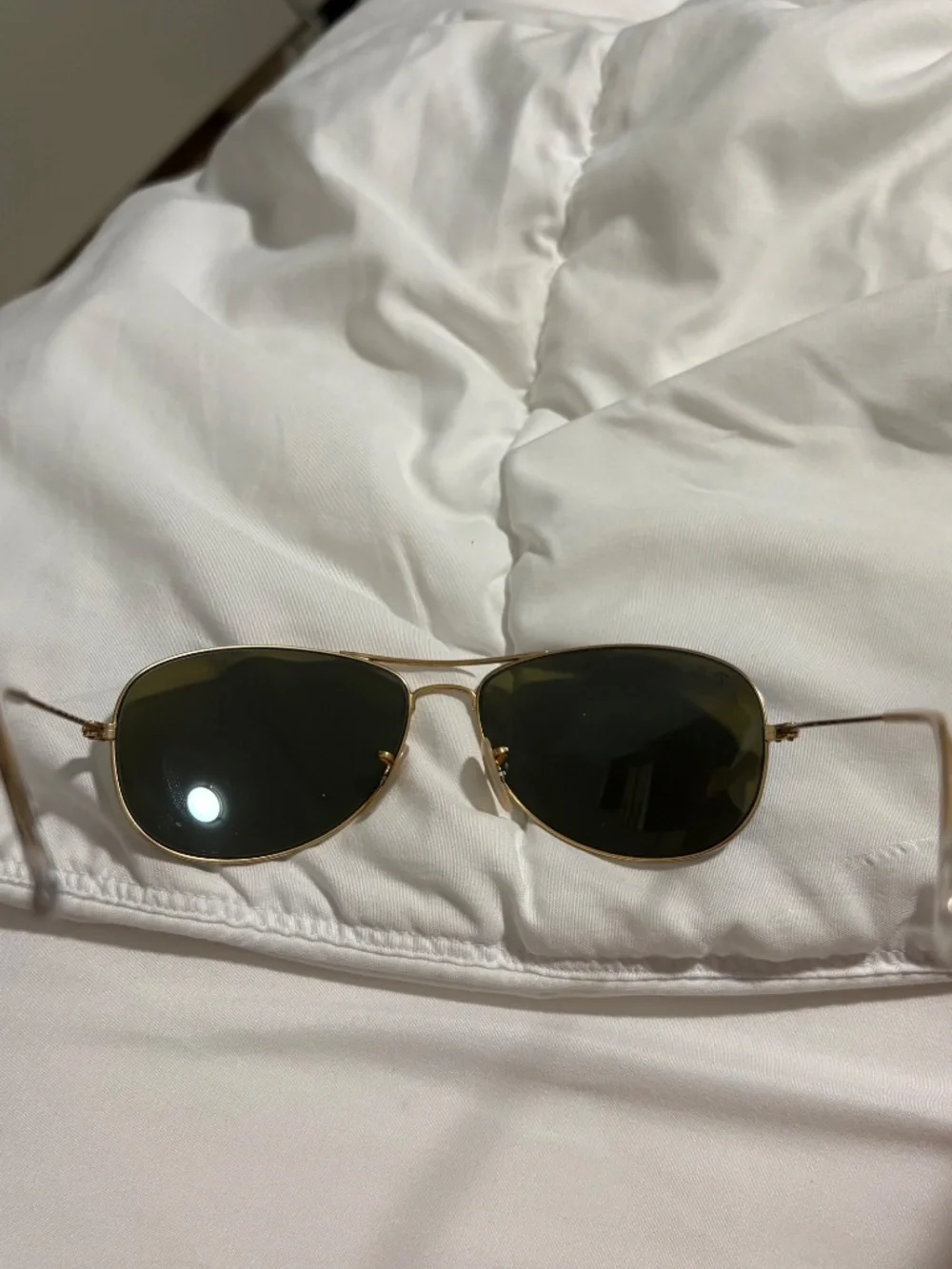 Ray-Ban RB3362 Cockpit Aviator Sunglasses Gold Blue Mirror Flash Lens